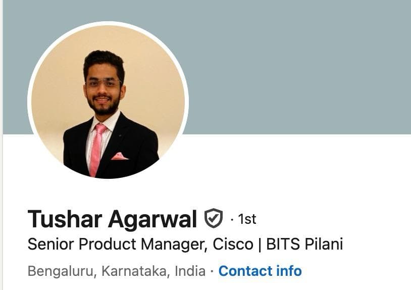 LinkedIn header testimonial